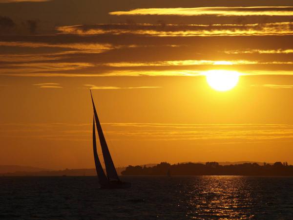 Sonnenuntergang auf dem Bodensee