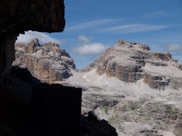 Blick aus der Via ferrata Giovanni Lipella