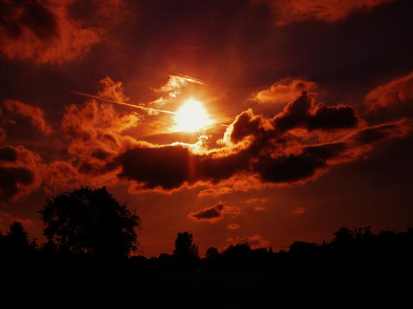 sunset in Stuttgart