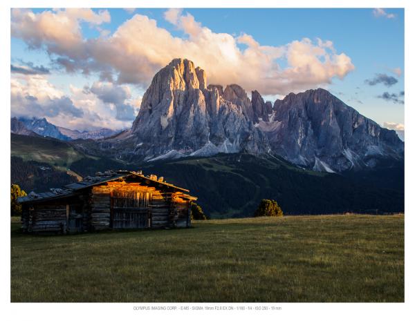 Langkofel im Abendlicht...