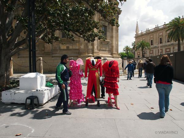 Kostümverkauf in Sevilla