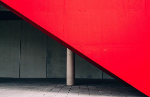 Rote fläche