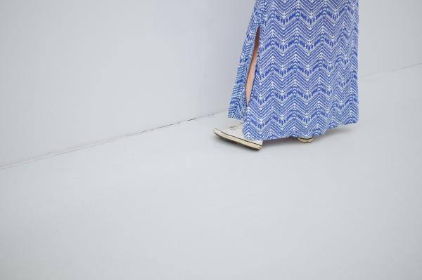 Blaues Kleid