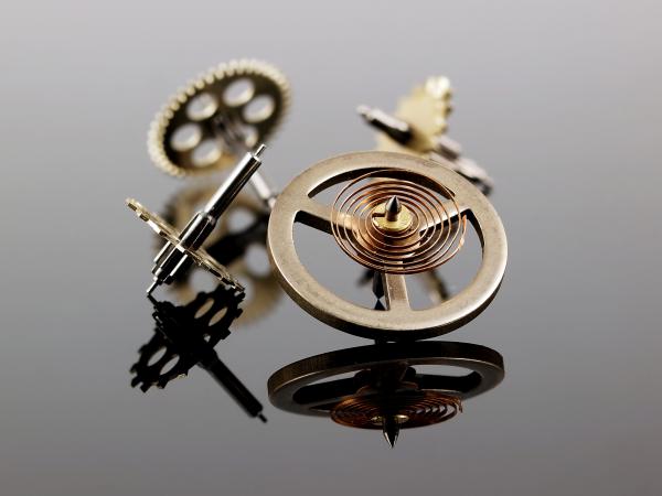 Die Reste der Uhr