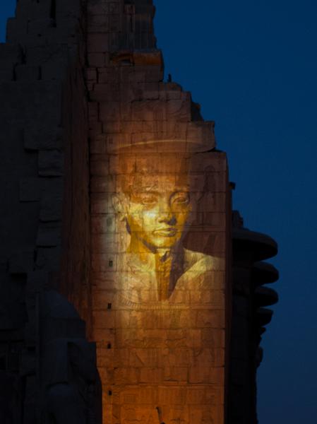Karnak-Tempel bei Nacht Licht Show III