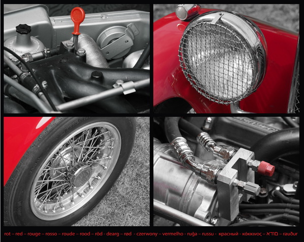 collage-Oldtimer-sw-rot