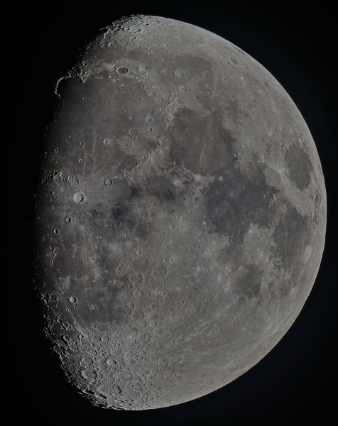 Mond 74% Beleuchtet mit  "Goldenem Henkel"