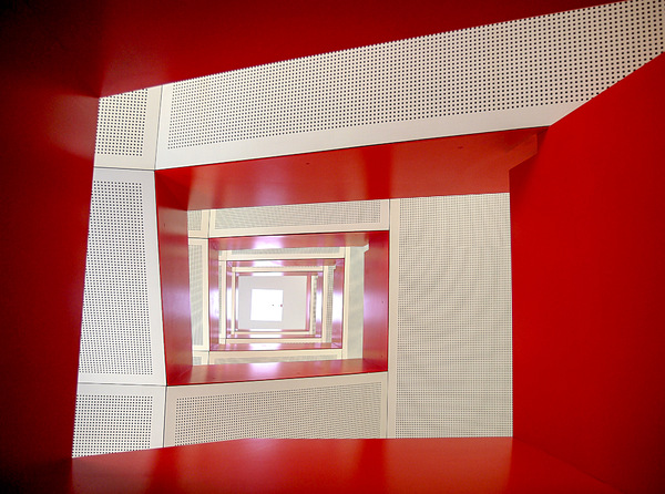 Staircase in red