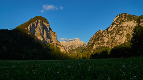 Sonnenuntergang Gesäuse Eingang