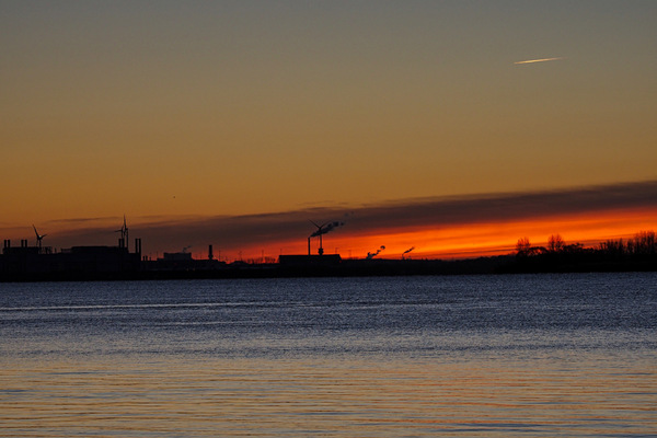 Sonnenaufgang Elbe 4
