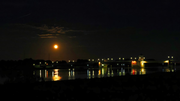 08-Vollmond an der Emsbrücke