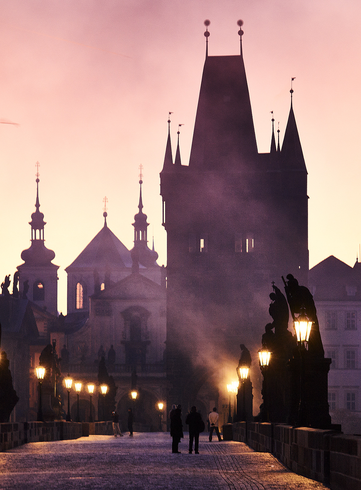 Karlsbrücke am frühen Morgen_ Karlsbrücke am frühen Morgen_