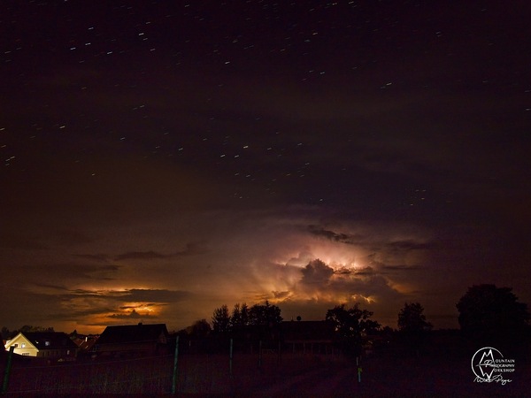 Gewitter Über Den Alpen