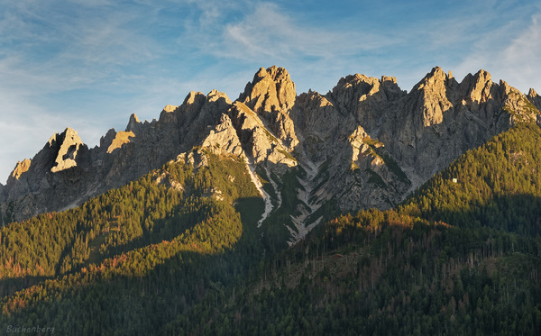 Neunerkofel im Abendlicht