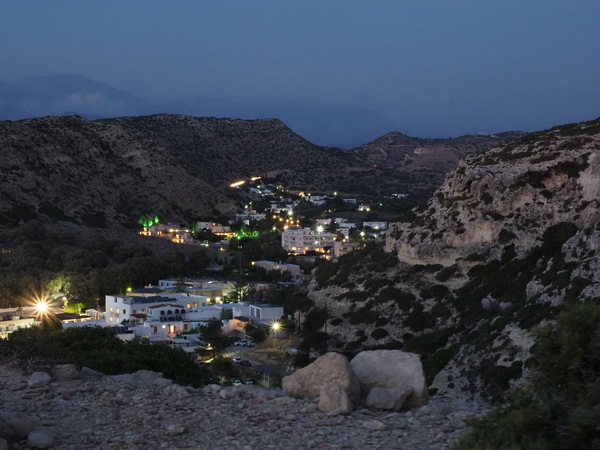 Matala während der blauen Stunde