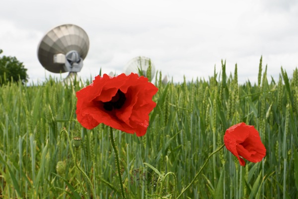 Perspektivwechsel Erdfunkstelle