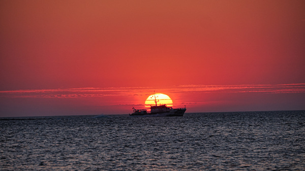 28-Sonnenuntergang Ostsee!