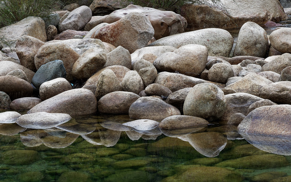 im Flusslauf....