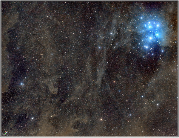 Plejaden und Umgebung / Taurus Molekülwolken