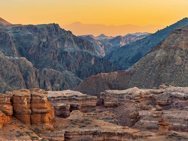 Abendstimmung am Charyn Canyon