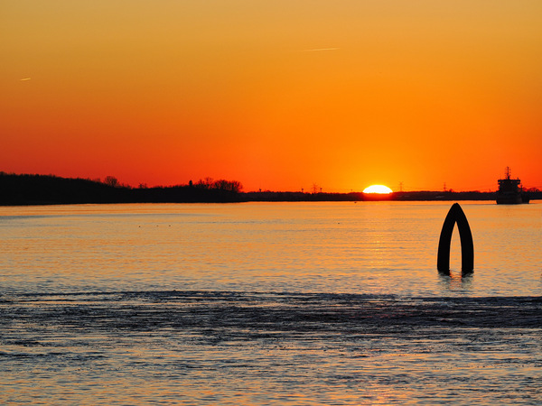 Sonnenuntergang Wedel