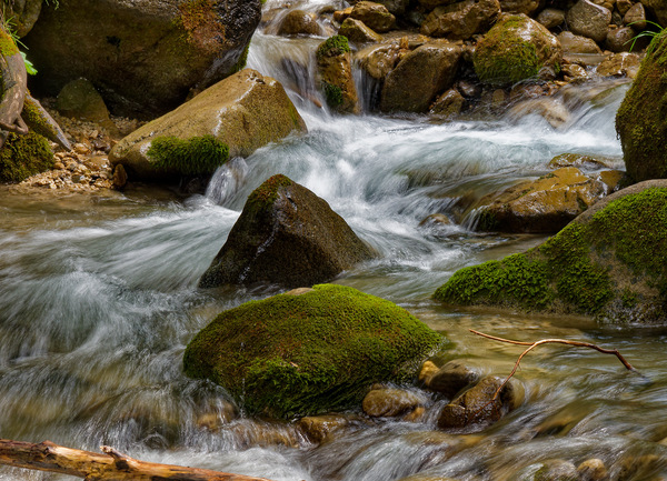im Fluss San Nicolò gesehen ......