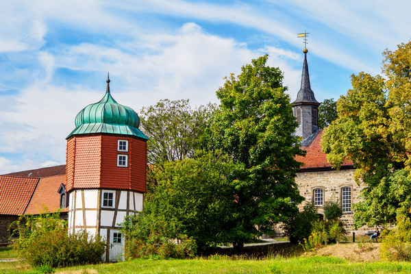 Im Innenhof vom Klostergut Marienrode...