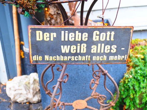 gesehen in Monschau:-)
